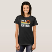 T-shirt D20 Comment je roule Funny Rpg Tabletop Gamer Dice (Devant entier)