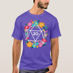 T-shirt D20 couronne florale