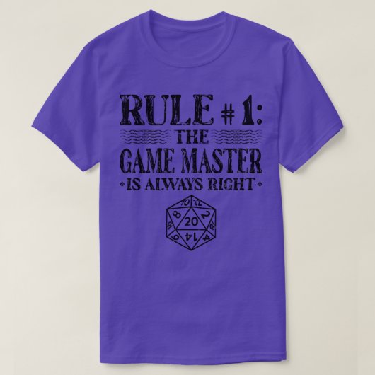 T-shirt D20 Dice Roleplaying DM Tabletop RPG (Design devant)