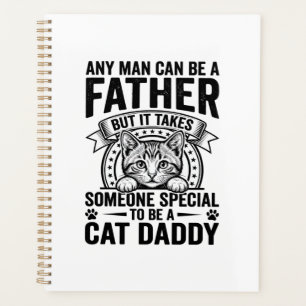T-Shirt D avec citation de père papa chat gravure