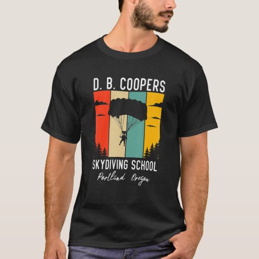 T-shirt D B Coopers Skydiving School (Devant)