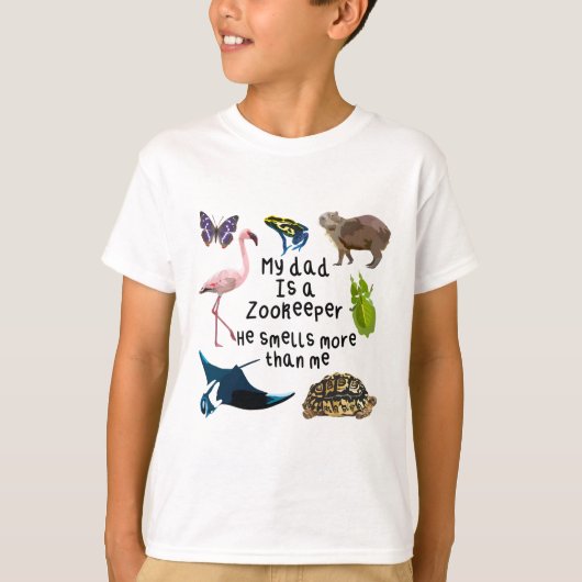 T-shirt D est pour Daddy Zookeeper (Devant)