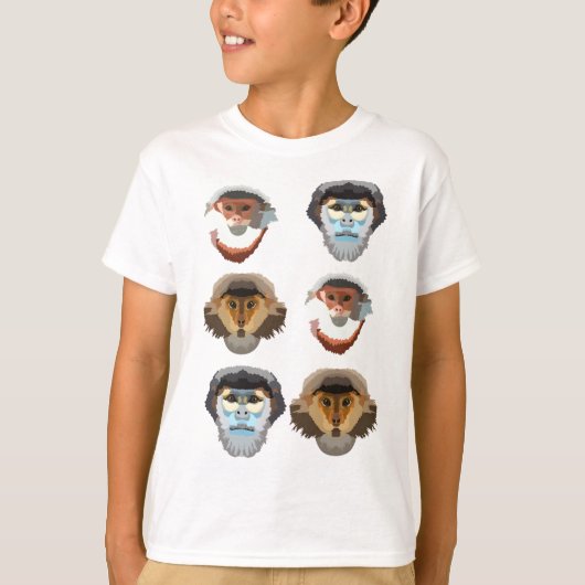 T-shirt D est pour Douc Langur Monkey (Devant)