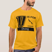 T-shirt D Est Pour La Plongée (Devant)