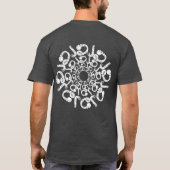 T-shirt d.j. casques mandala à thème musical (Dos)