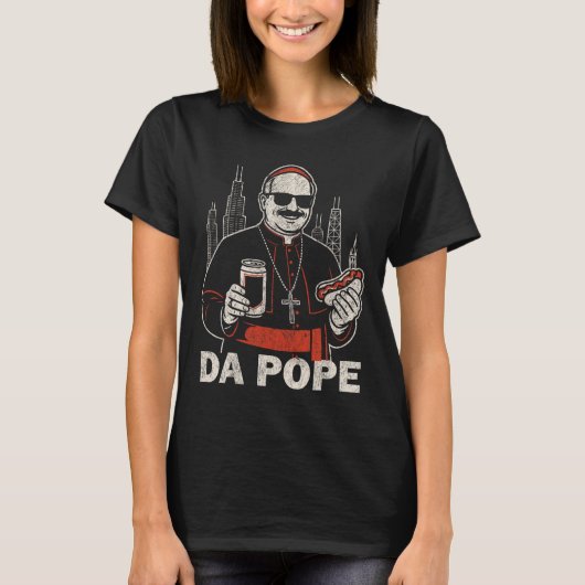 T-shirt Da Pope De L'Amérique Chicago Pape Leo Xiv Funny V (Devant)