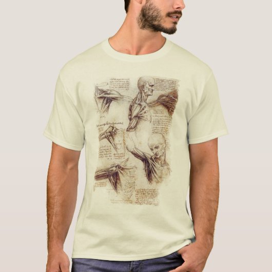 T-shirt da Vinci -- Croquis d'épaule (Devant)