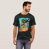 T-shirt Dab Beach Fruit Tropical Summer Vacation Dabbing P (Devant entier)
