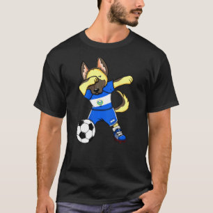 T-shirt Dab Berger Allemand El Salvador Supporters De Foot
