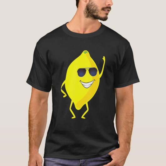 T-shirt Dab Blackberry Dancing Dabbing Lemon Fruit (Devant)