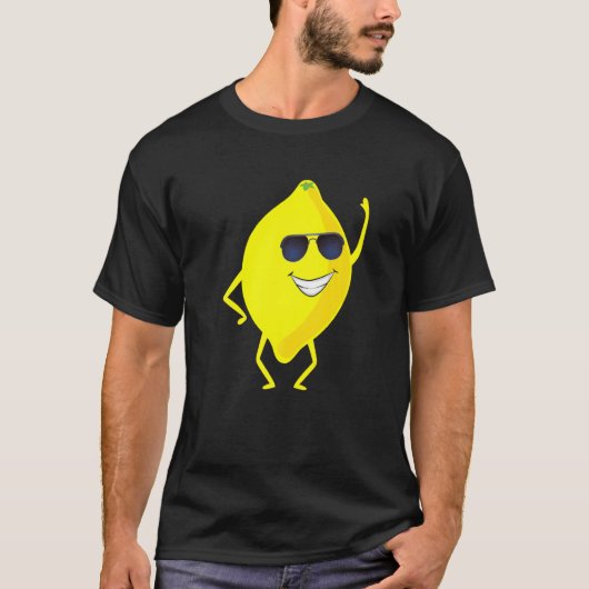 T-shirt Dab Blackberry Dancing Dabbing Lemon Fruit (Devant)