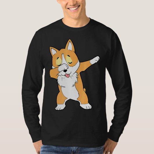 T-shirt Dab Corgi Dabbing Corgi (Devant)