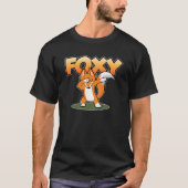 T-shirt Dab Dabbing Dancing Disco Foxy Fox (Devant)