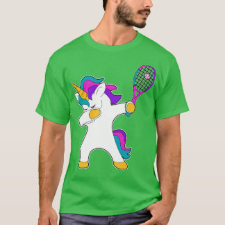 T-shirt Dab Dabbing Tennis Unicorn Cadeau Tennis Joueur ca