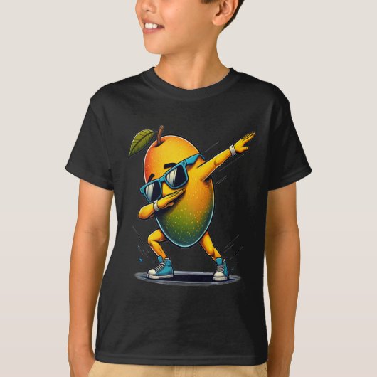 T-shirt Dab Dance Mango Danser Danser Dabbing Fruit (Devant)