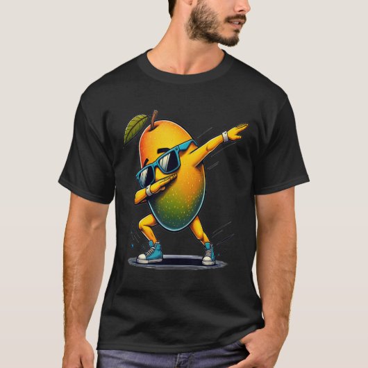 T-shirt Dab Dance Mango Danser Danser Dabbing Fruit (Devant)