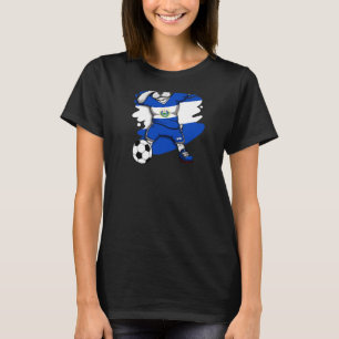 T-shirt Dab French Bulldog El Salvador Fans de football Je