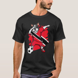 T-shirt Dab French Bulldog Trinidad And Tobago Soccer Fans