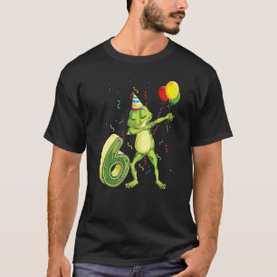 T-shirt Dab Frog Sixième 6e anniversaire Six 6 ans 6 ans A