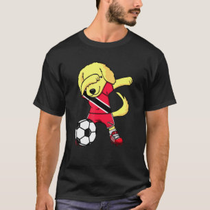 T-shirt Dab Golden Retriever Trinité-Et-Tobago Soccer Fa