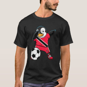 T-shirt Dab Penguin Trinité-Et-Tobago Fans De Football Jer