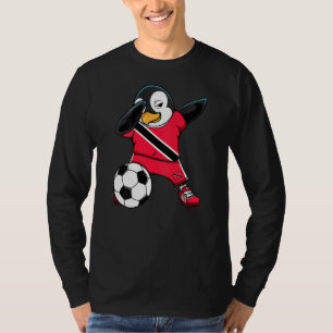 T-shirt Dab Penguin Trinité-Et-Tobago Fans De Football Jer