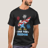 T-shirt Dab Pour Liberté American Independence Bird Appare (Devant)