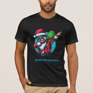 T-shirt Daballer Père Noël Pickleballer Christmas tee Spor