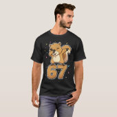 T-shirt Dabbing 67 Squirrel 67 Funny Six Seven Gen Z Slang (Devant entier)