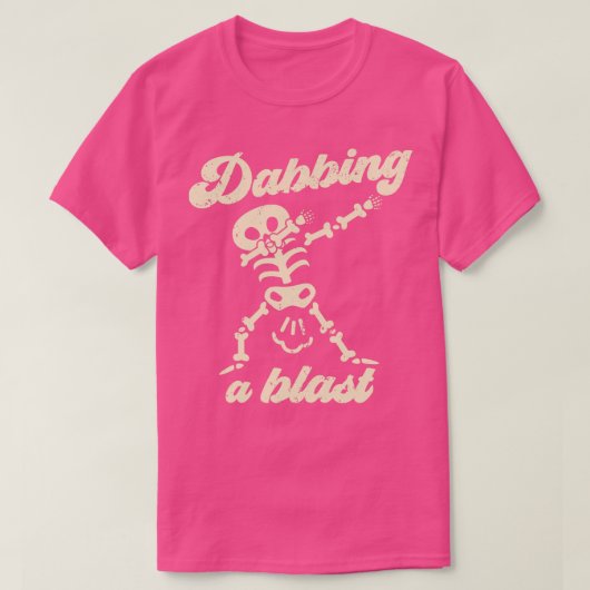 T-shirt Dabbing a Blast Funny Skeleton Fart Joke (Design devant)