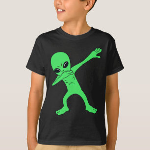 T-shirt Dabbing Alien Halloween Fun Dab Boys Enfants