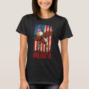 T-shirt Dabbing American Eagle 4 juillet Boys Hommes Améri