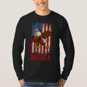T-shirt Dabbing American Eagle 4 juillet Boys Hommes Améri (Devant)
