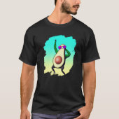 T-shirt Dabbing Avocado Dancing Dance Avocados (Devant)