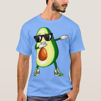 T-shirt Dabbing Avocado Drôle Vegan Nourriture Lover Enfan