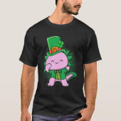 T-shirt Dabbing Axolotl As Leprechaun Dab | Da St patrick (Devant)