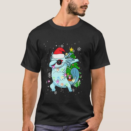 T-shirt Dabbing Axolotl Enfants Garçon Pyjamas de Noël de (Devant)