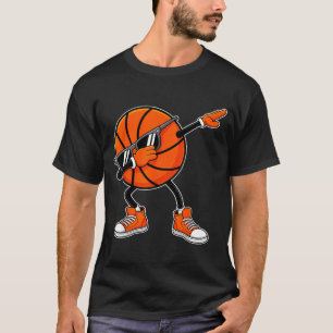 T-shirt Dabbing ballon de basket avec lunettes de soleil j