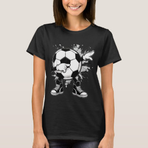 T-shirt Dabbing Ballon de Football Drôle Hommes Femmes Spo