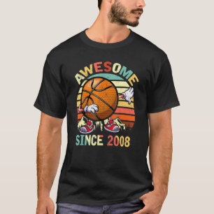 T-shirt Dabbing Basketball Awesome Depuis 2008 Hommes Anni