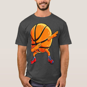 T-shirt Dabbing Basketball Ball Drôle Hommes Drôle Sport F