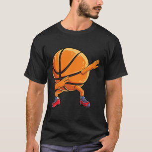 T-shirt Dabbing Basketball Ball Fun Boys Hommes Femmes Spo