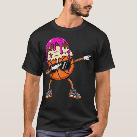 T-shirt Dabbing Basketball Drip Ice Cream (Devant)