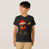 T-shirt Dabbing Basketball Sungles Funny Christmas Tee Boy (Devant entier)