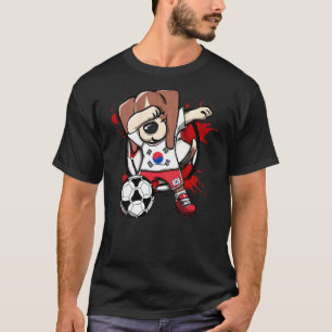 T-shirt Dabbing Beagle Chien Corée du Sud Fans de football