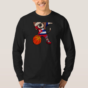 T-shirt Dabbing Beagle Chien Cuba Jersey Cuba Basketball S