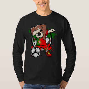 T-shirt Dabbing Beagle Chien Portugal Fans de football Jer