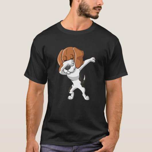 T-shirt Dabbing Beagle Dog Dab Dance (Devant)