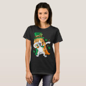 T-shirt Dabbing Beagle Leprechaun St Patricks Day (Devant entier)