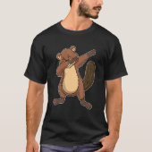 T-shirt Dabbing Beaver (Devant)